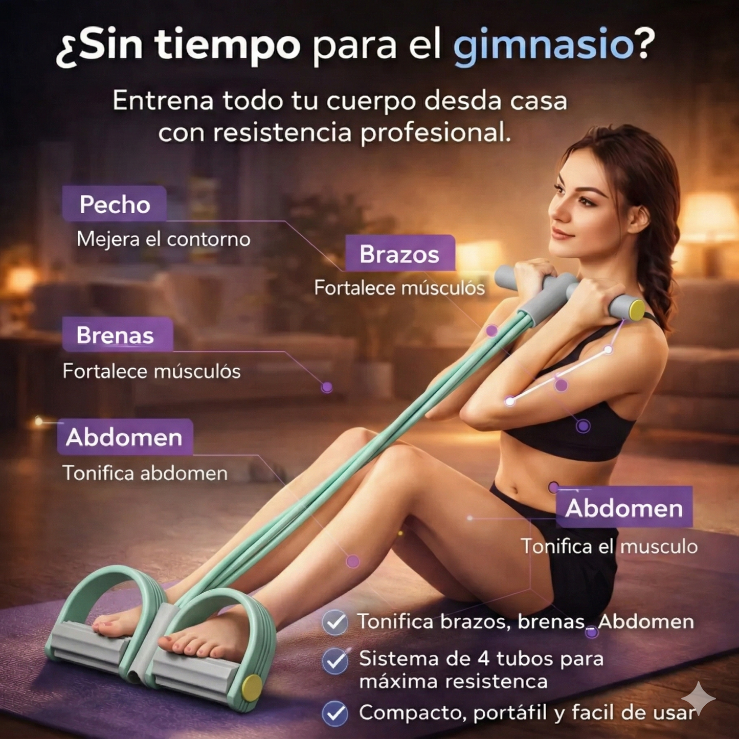Bandas GymLibre X4™ Entrenamiento Total Sin Gimnasio.