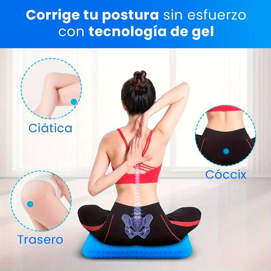 SitWell Cojín Ergonómico con Gel Transpirable – Corrige la Postura