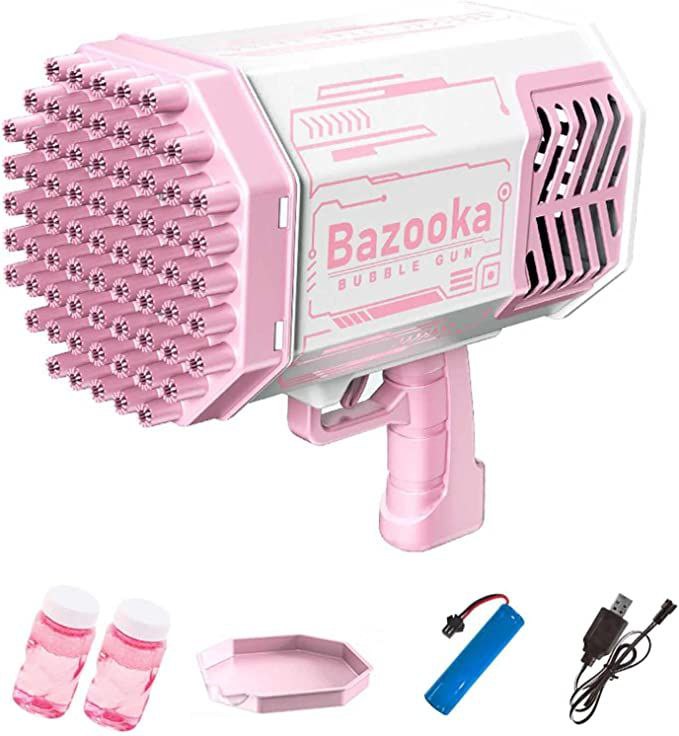 Pistola de burbujas rosa