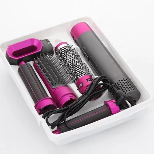 Cepillo 5 En 1 Multifuncional LOOK PROFESIONAL SIN SALIR DE CASA ✨🚀
