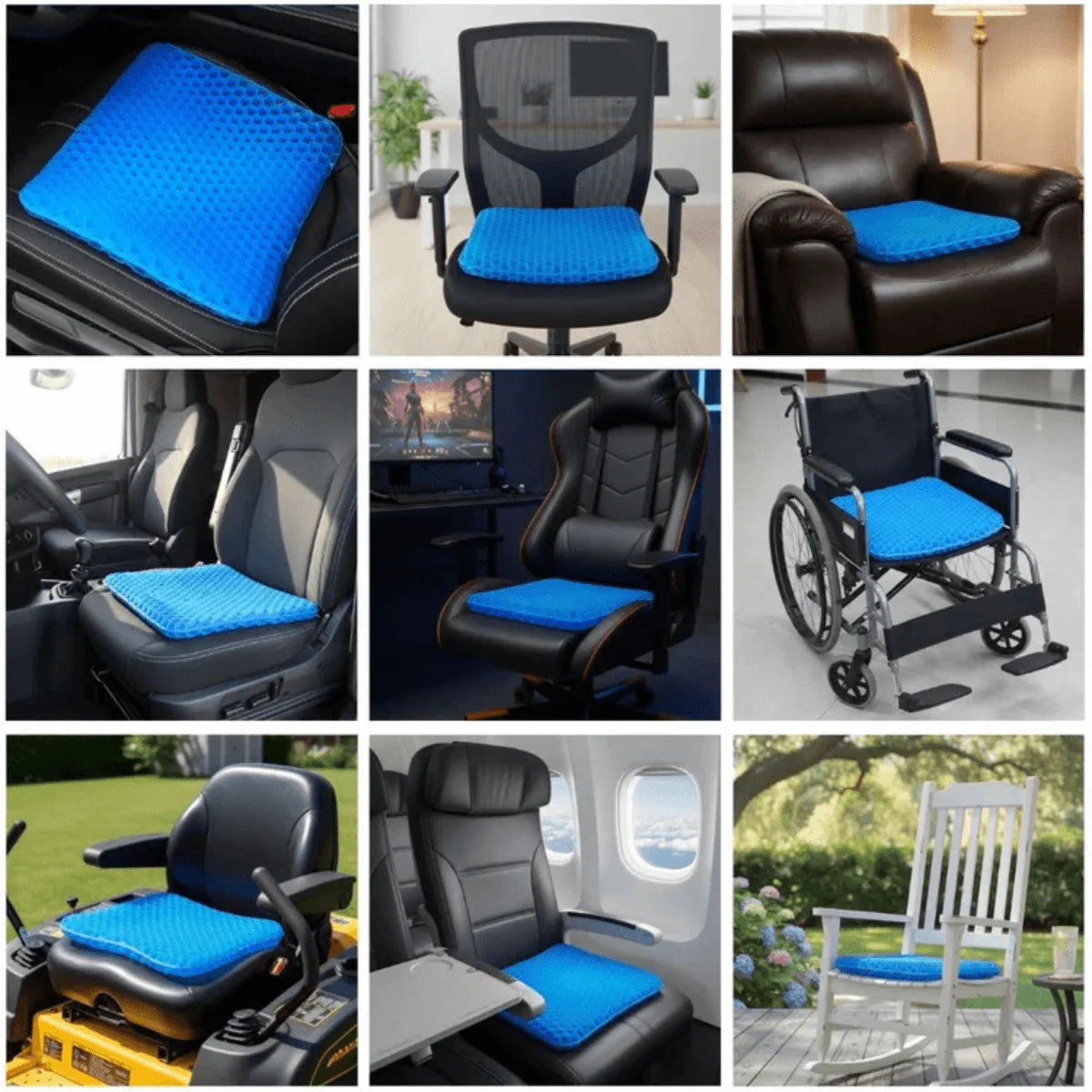 SitWell Cojín Ergonómico con Gel Transpirable – Corrige la Postura