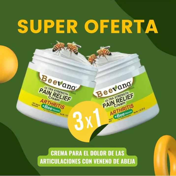 CREMA BEEVANA™ 3X1 🎁 Profesional Avanzada de Huesos y Articulaciones.