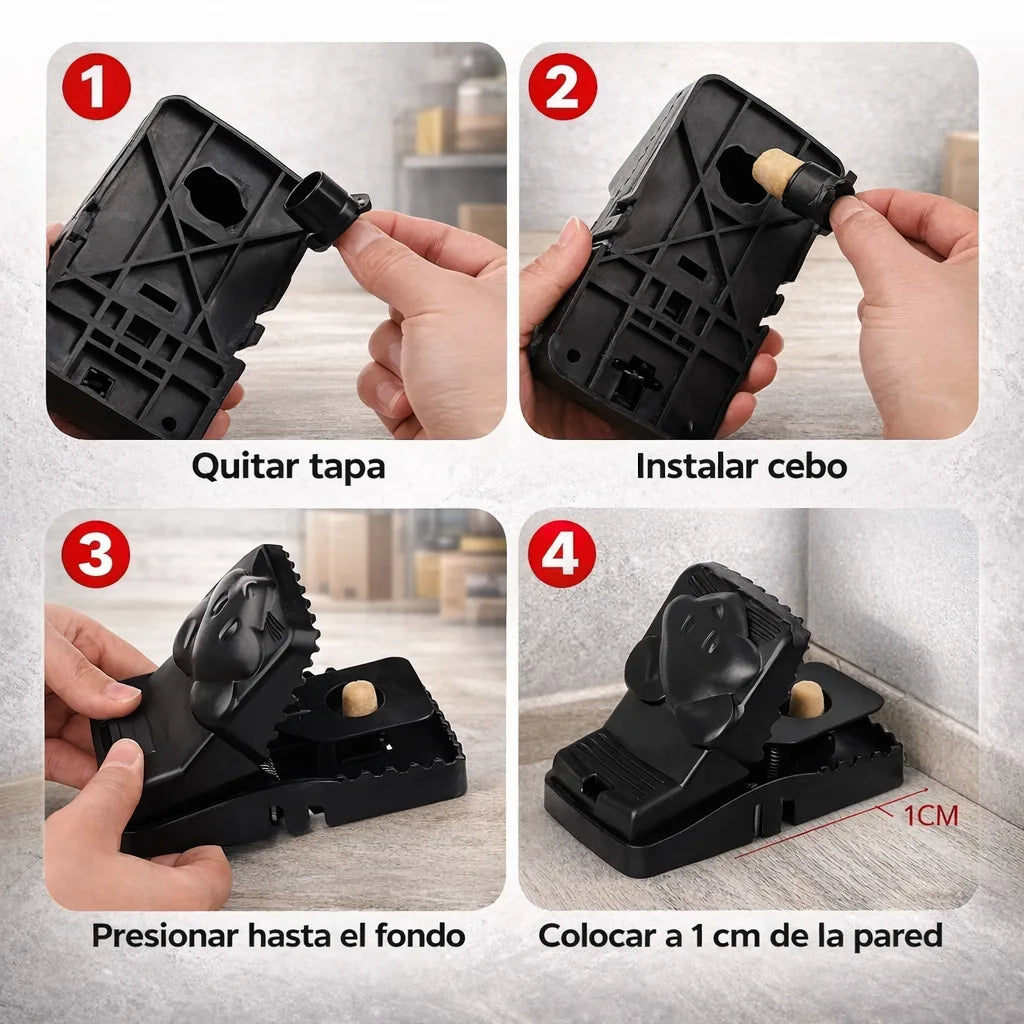 MaxCapture™ Pack x3 - Sistema seguro para controlar roedores.