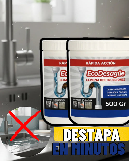 DESTAPA CAÑERIAS PRO ECODESAGÜE® 300g - OFERTA 2X1