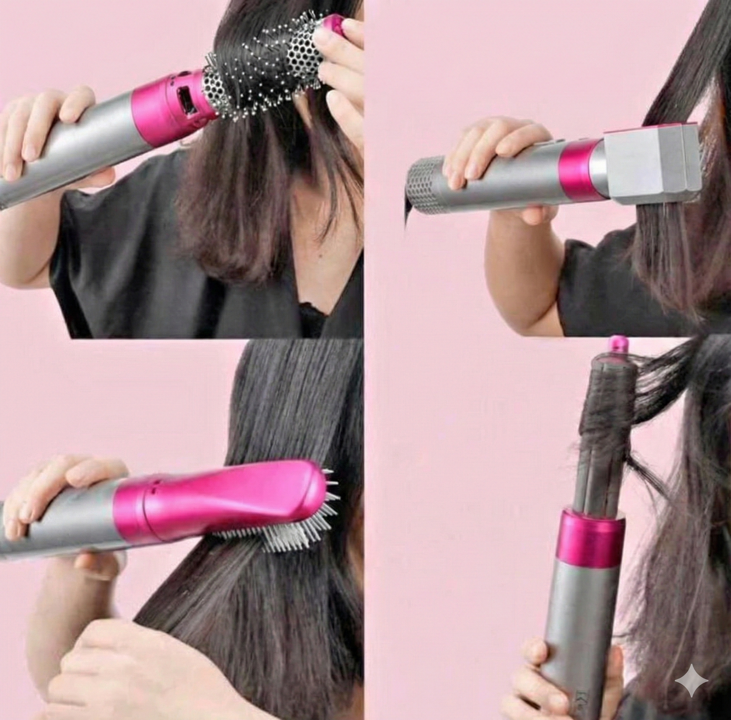 Cepillo 5 En 1 Multifuncional LOOK PROFESIONAL SIN SALIR DE CASA ✨🚀