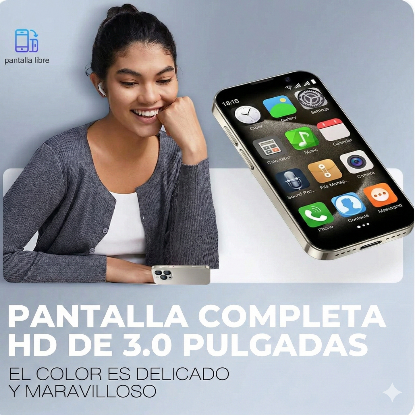 Mini Smartphone 4G - El teléfono inteligente más pequeño y funcional del mundo
