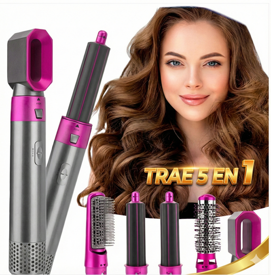 Cepillo 5 En 1 Multifuncional LOOK PROFESIONAL SIN SALIR DE CASA ✨🚀