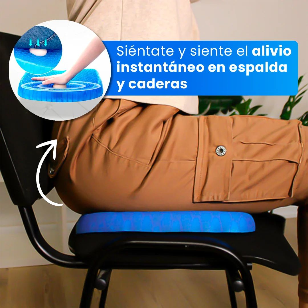 SitWell Cojín Ergonómico con Gel Transpirable – Corrige la Postura