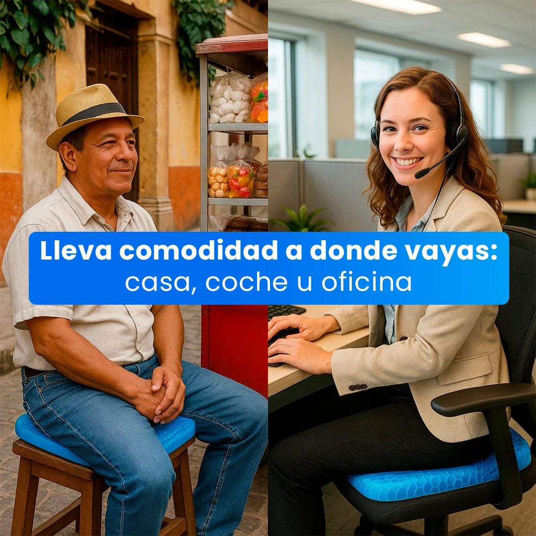 SitWell Cojín Ergonómico con Gel Transpirable – Corrige la Postura